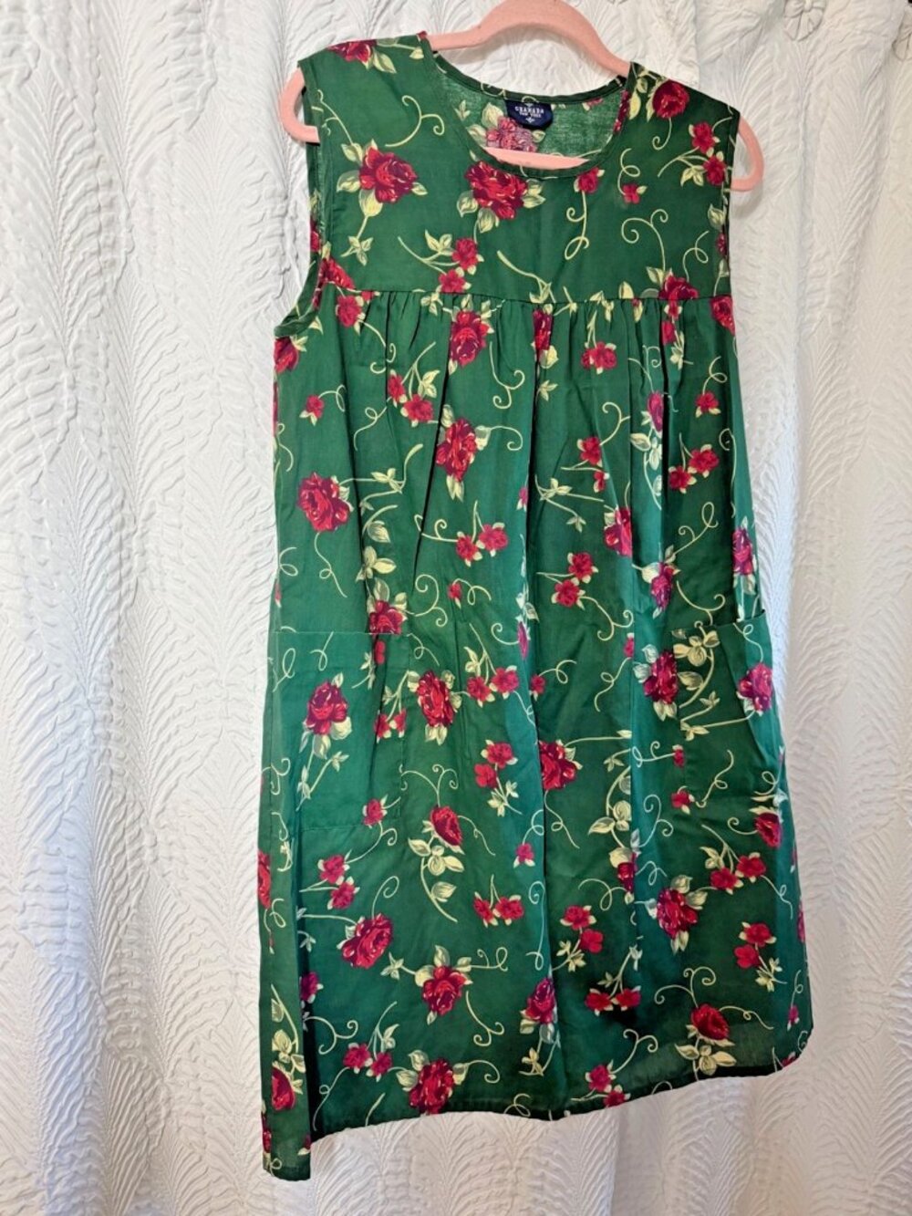 Vtg GRANADA New York Shift Dress Size Housedress  Floral muumuu Dress sz picture